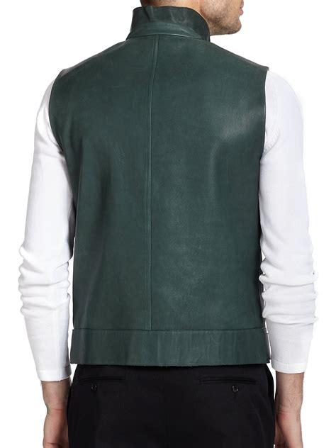 fendi leather vest.